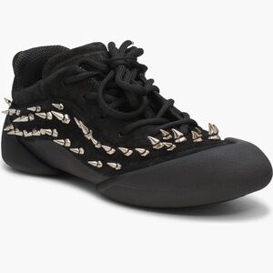 Alexander McQueen Flexion Spike Black Trainer Sneakers 46=13